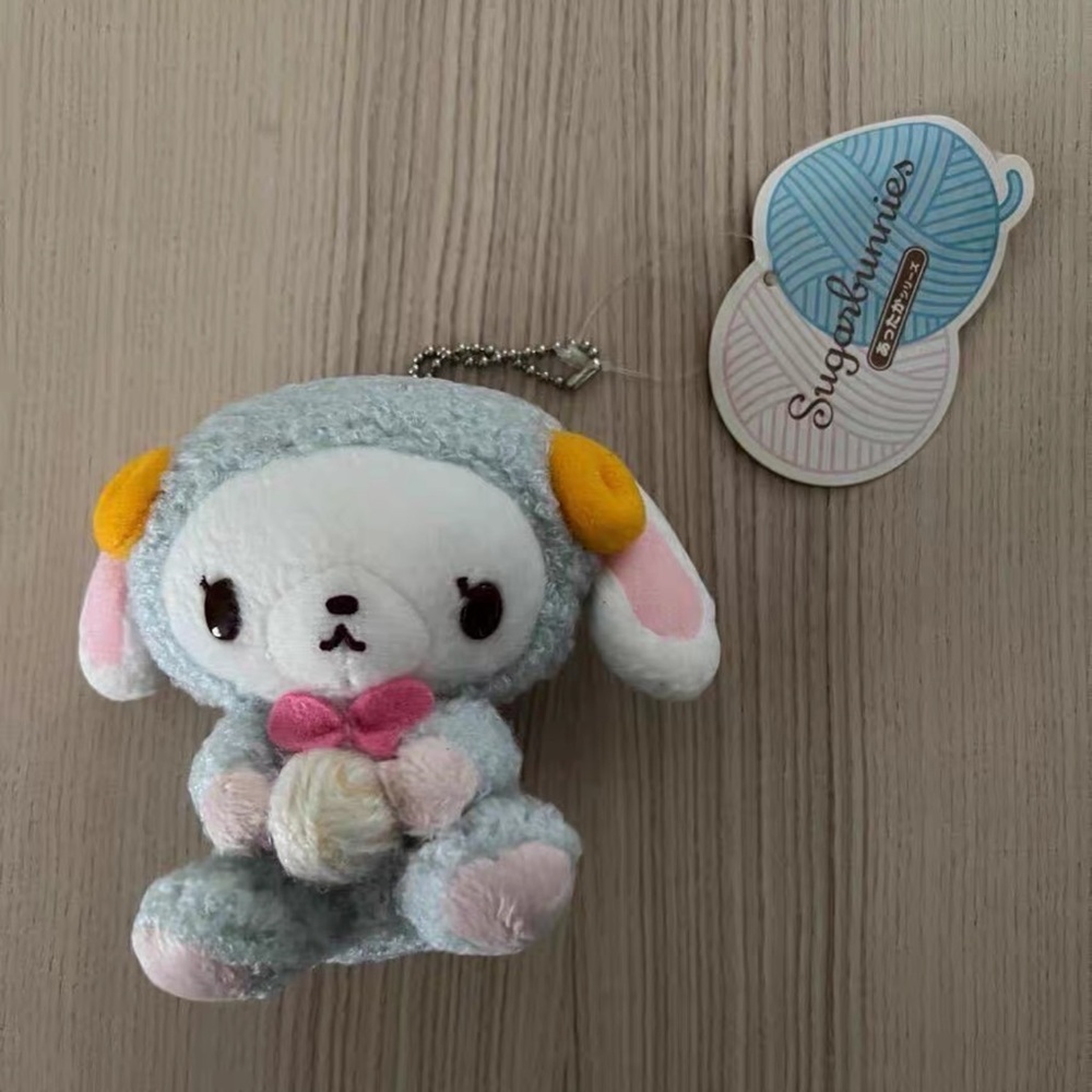 Rare 2008 Sanrio Sugarbunnies Plush Keychain – Collectible Edition